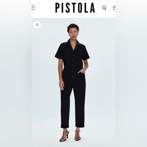 Pistola Grover Jumpsuit Navy Blue Button-Up